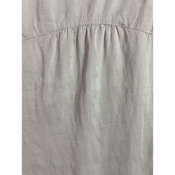 Eileen Fisher Tank Top M Cream Silk Minimalist Babydoll Travel Classic Office - Picture 10 of 15